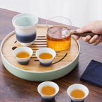 Japanisches Kyusu-Teeset aus Keramik