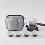 Japanisches Kyusu-Teeset aus Keramik