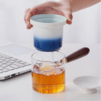 Japanisches Kyusu-Teeset aus Keramik