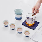 Japanisches Kyusu-Teeset aus Keramik