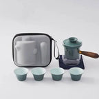 Japanisches Kyusu-Teeset aus Keramik