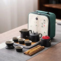 Japanisches Reise-Keramik-Teeset
