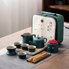 Japanisches Reise-Keramik-Teeset