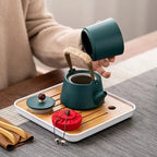 Japanisches Reise-Tee-Set aus Keramik