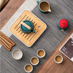 Japanisches Reise-Tee-Set aus Keramik