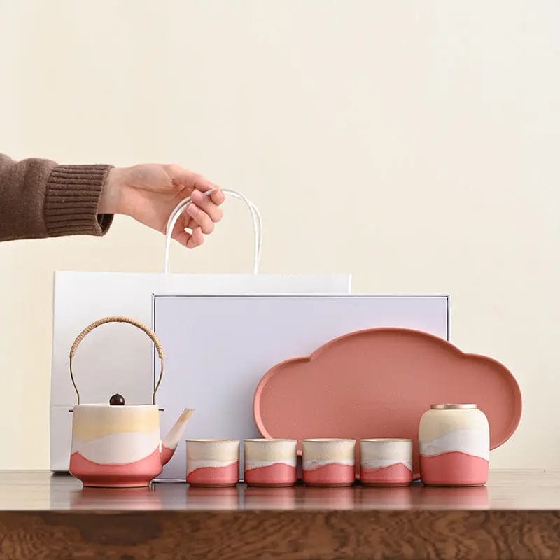 Japanisches Teeservice aus Sanfter Harmonie Keramik