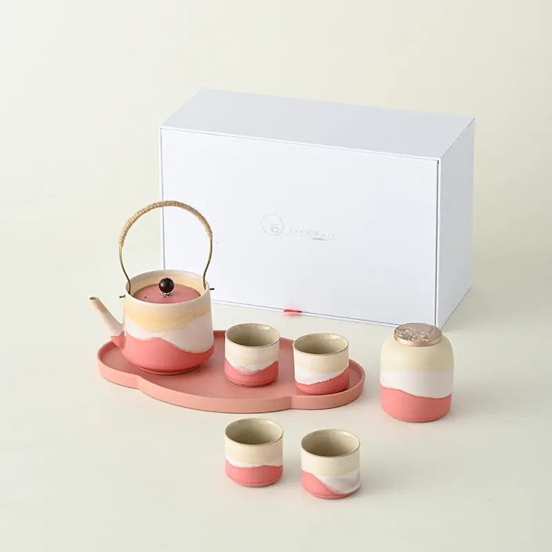 Japanisches Teeservice aus Sanfter Harmonie Keramik