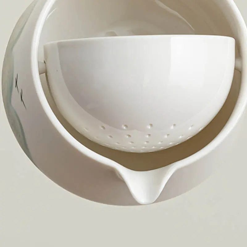 Japanisches Teeservice mit drehbarer Teekanne