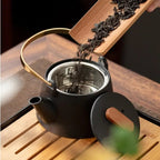Japanisches Teeservice Schwarz Keramik Design