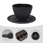 Gusseisen-Teetasse mit Untertasse – Bild 3