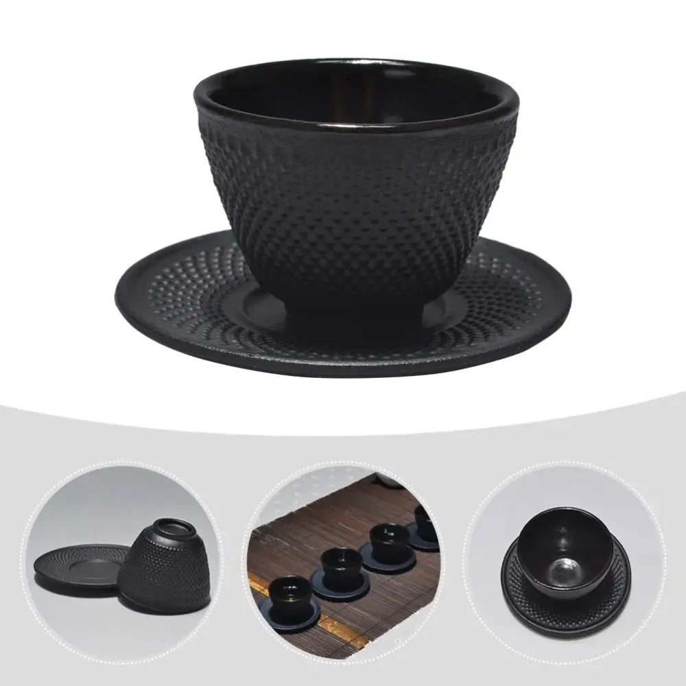 Gusseisen-Teetasse mit Untertasse – Bild 3