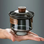 Luxuriöser Gaiwan-Glas-Teekanne 230 ml