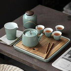 Luxuriöses japanisches Teeservice aus Keramik
