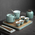 Luxuriöses japanisches Teeservice aus Keramik