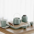 Luxuriöses japanisches Teeservice aus Keramik