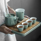 Luxuriöses japanisches Teeservice aus Keramik
