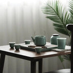 Luxuriöses japanisches Teeservice aus Keramik