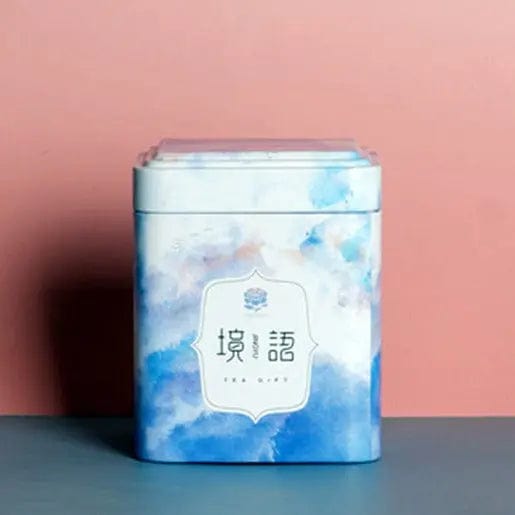 Metall Teedose Himmelblau