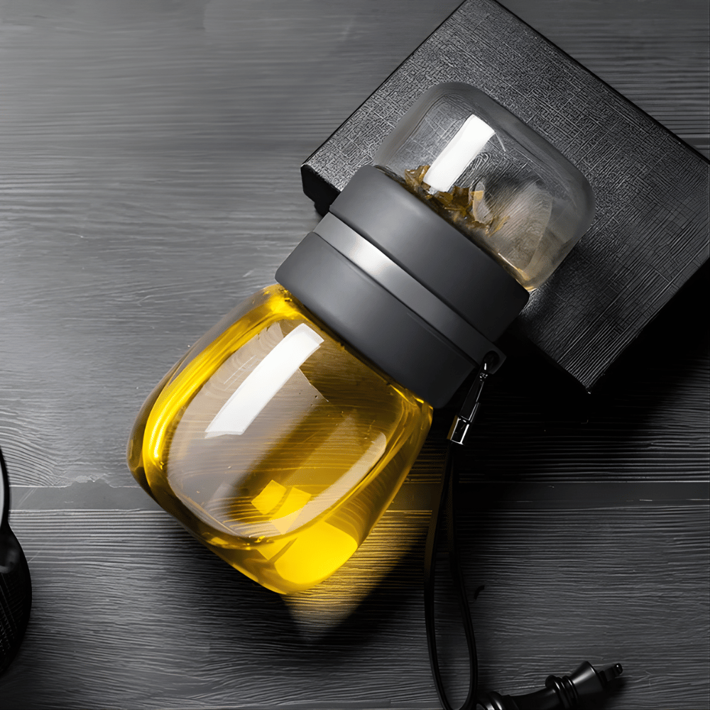 Glas-Teeflasche mit Sieb – Mini