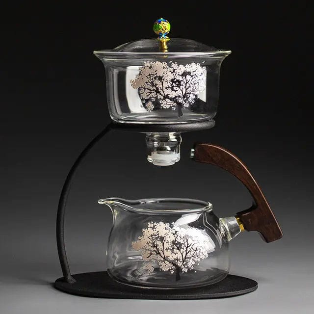 Originale Glas Teekanne mit Kirschblüten 300ML