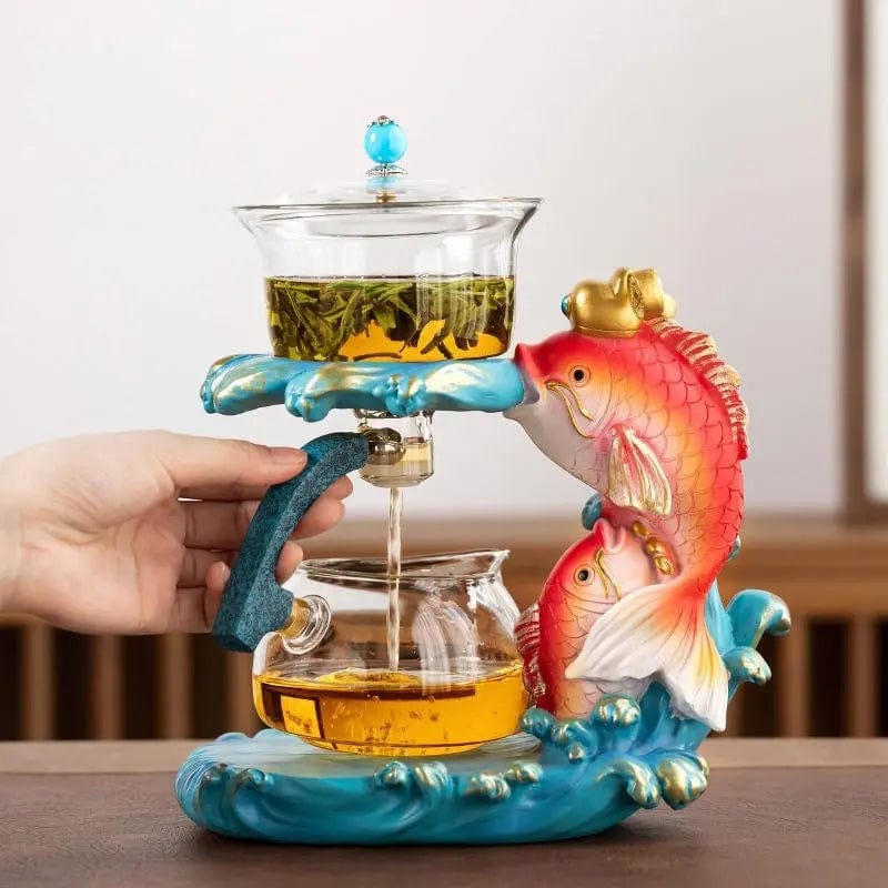 Originale Teekanne aus Glas Fische 400ML