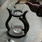 Originale Teekanne aus Glas und Holz 300ML