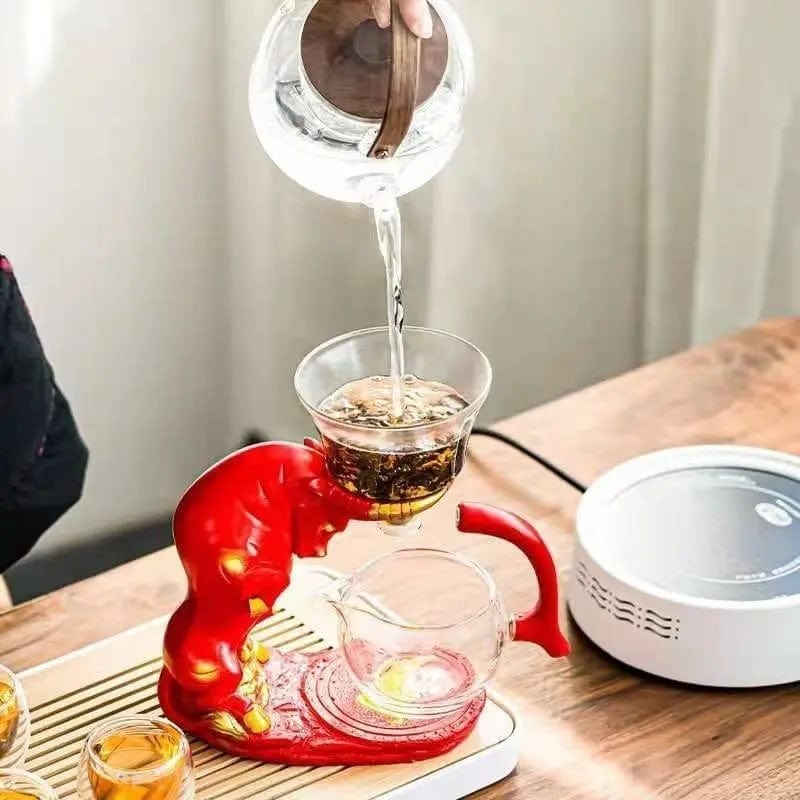 Originaler Roter-Stier-Glasteekanne 400ML