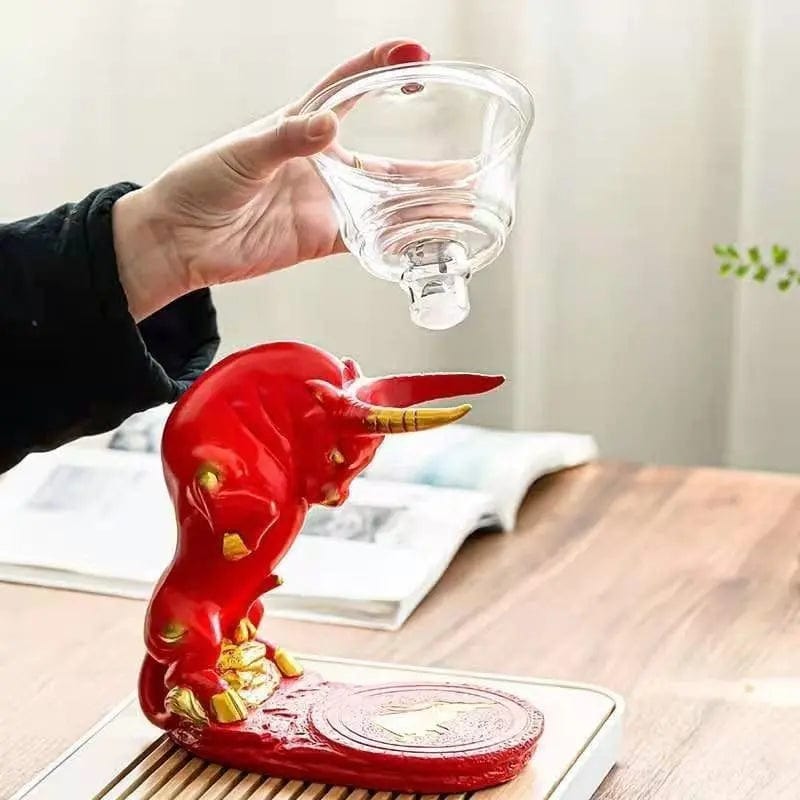 Originaler Roter-Stier-Glasteekanne 400ML