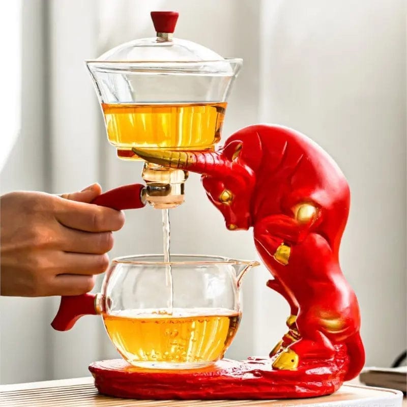 Originaler Roter-Stier-Glasteekanne 400ML