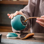 Kleine Teedose Glückskatze – Bild 3