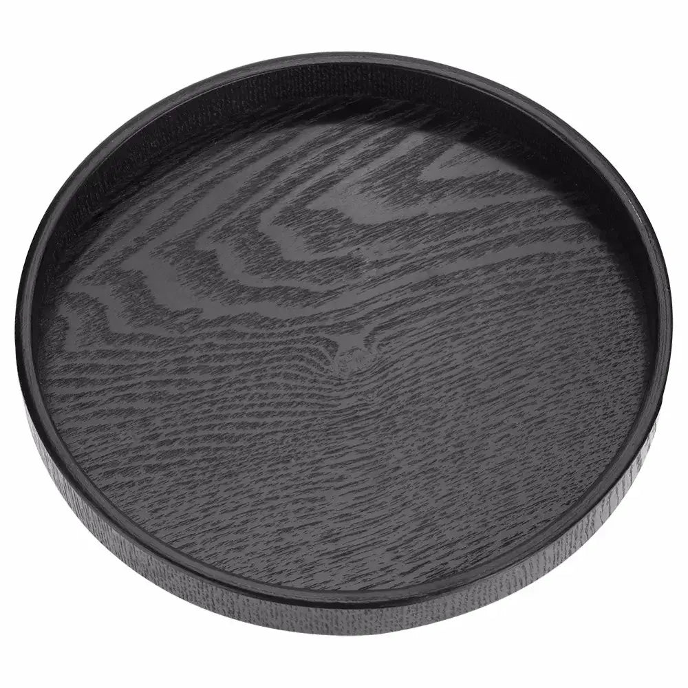 Rundes schwarzes Serviertablett – Bild 2