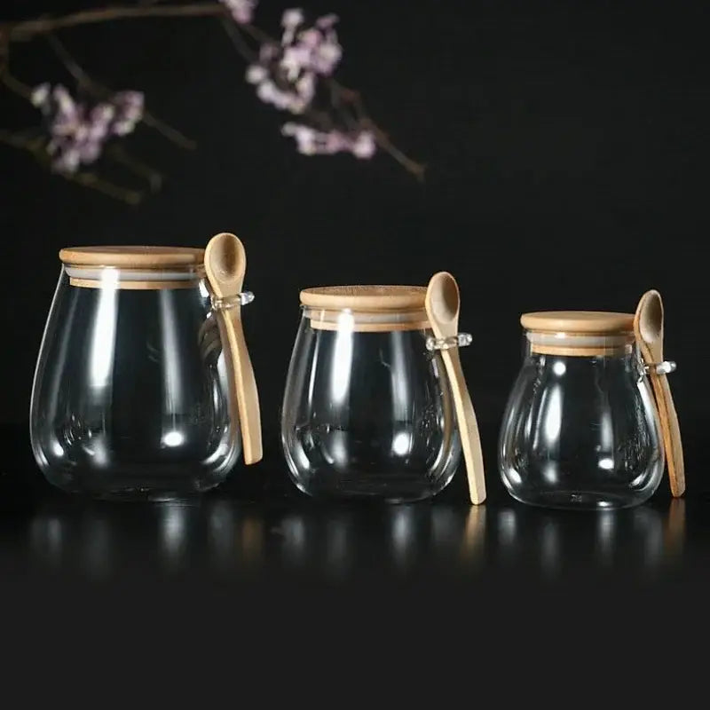 Glas-Vorratsdose mit Bambusdeckel – Bild 6
