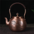 Runde chinesische Kupfer-Teekanne Adler 1,5L