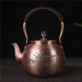 Runde Chinesische Kupfer-Teekanne "Champs" 1,5L
