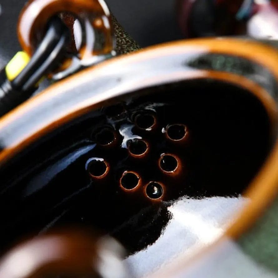 Runde chinesische Teekanne aus edlem Porzellan 700ML