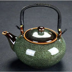 Runde chinesische Teekanne aus edlem Porzellan 700ML