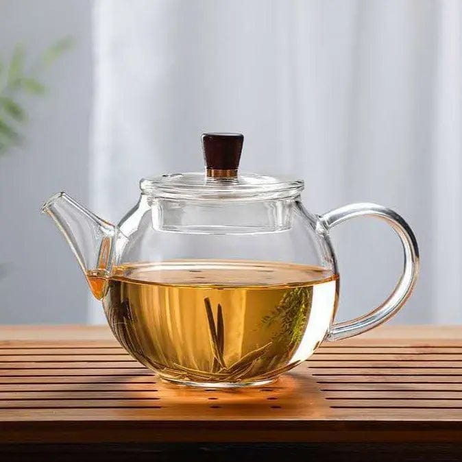 Runde kleine Glas-Teekanne 200ml