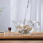 Runde kleine Glas-Teekanne 200ml