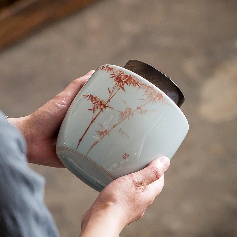 Runde Premium-Keramik-Teedose 1000ml