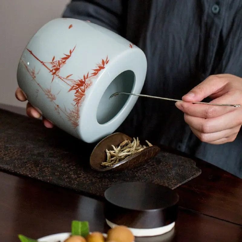 Runde Premium-Keramik-Teedose 1000ml