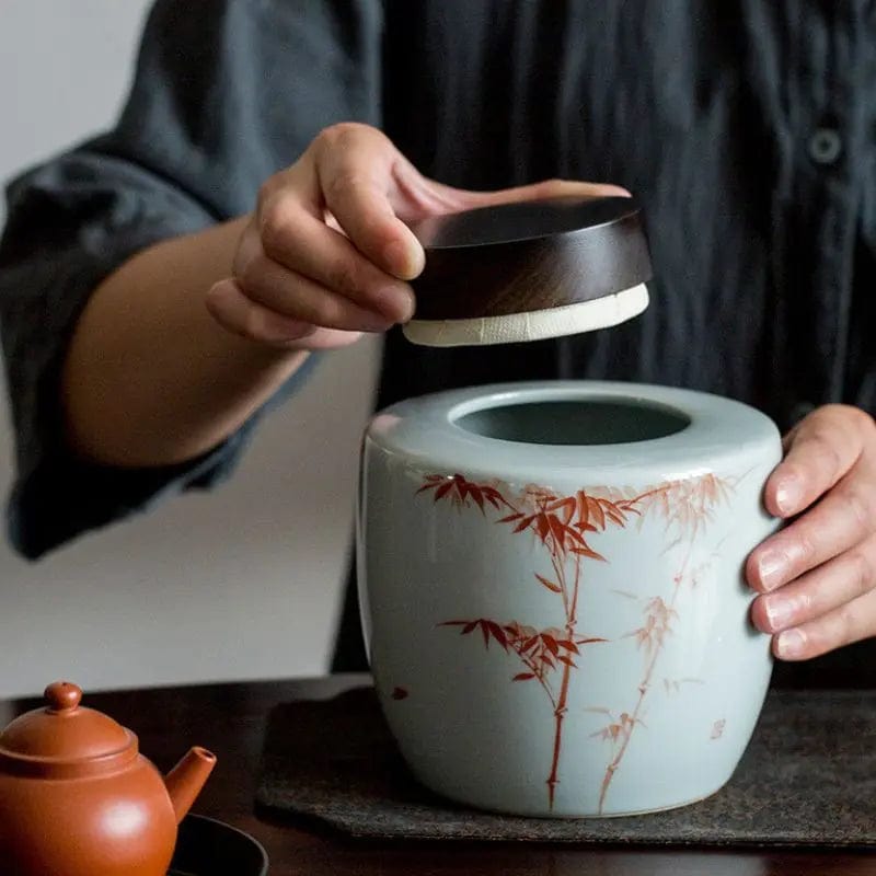 Runde Premium-Keramik-Teedose 1000ml