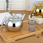 Runde Stahls Teekanne 1.5L - 2L