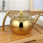 Runde Stahls Teekanne 1.5L - 2L