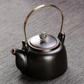 Schwarze antike japanische Keramikkanne 250ML