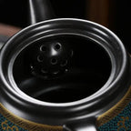 Schwarze chinesische Vintage-Keramik-Teekanne 240ML