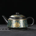 Schwarze chinesische Vintage-Keramik-Teekanne 240ML
