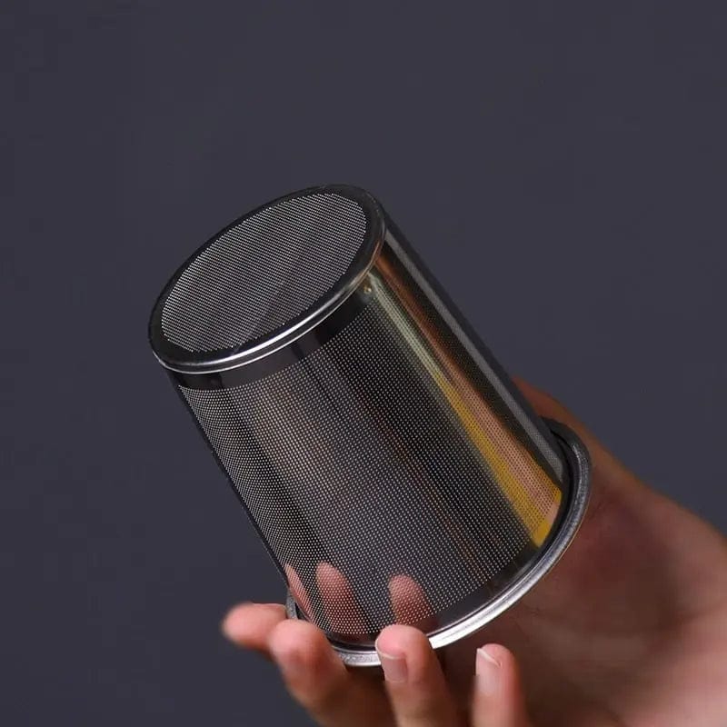 Schwarze japanische Gusseisen-Teekanne 1,1L