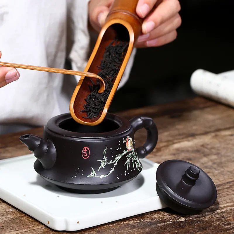 Schwarze Yixing-Ton-Teekanne 200ML