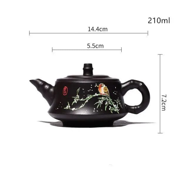 Schwarze Yixing-Ton-Teekanne 200ML