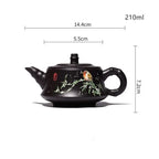 Schwarze Yixing-Ton-Teekanne 200ML